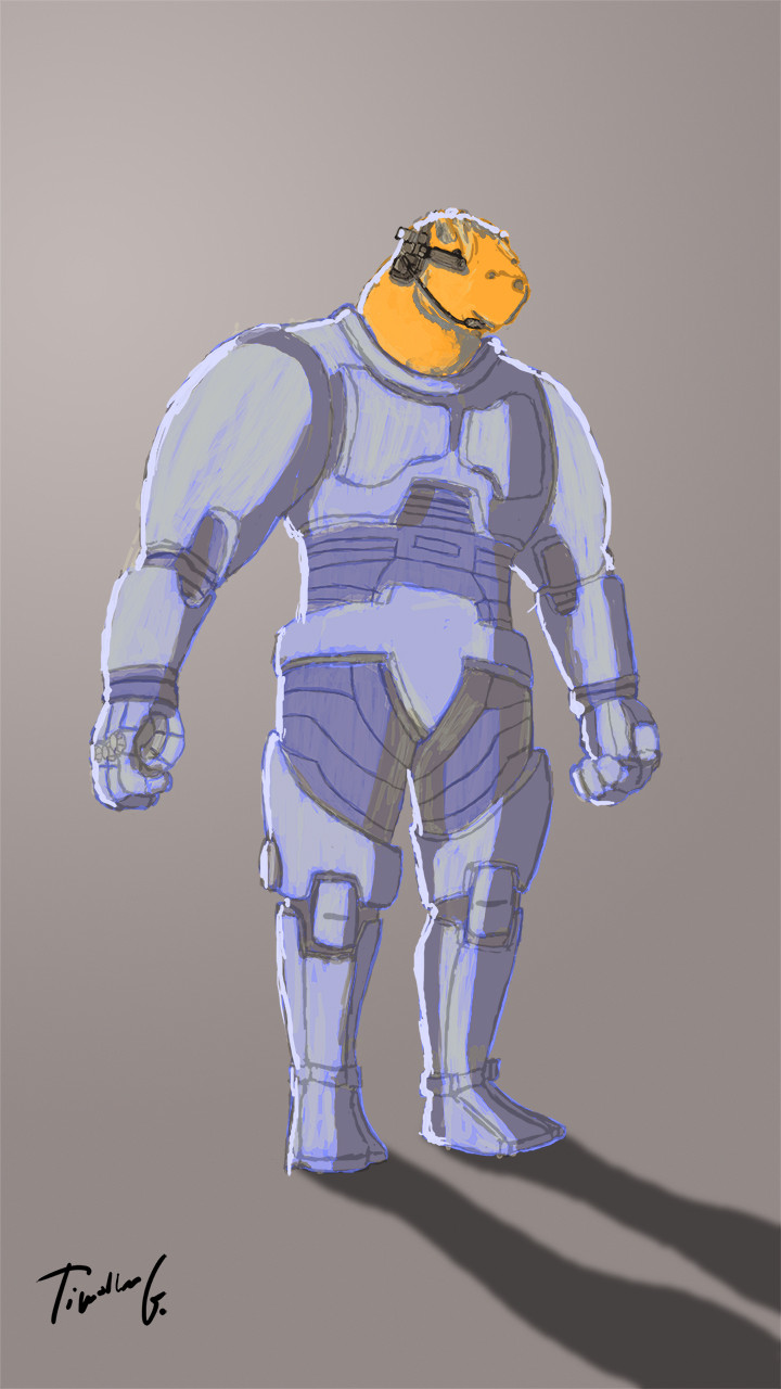 Timothee Guiot - Sci-fi soldier - WIP