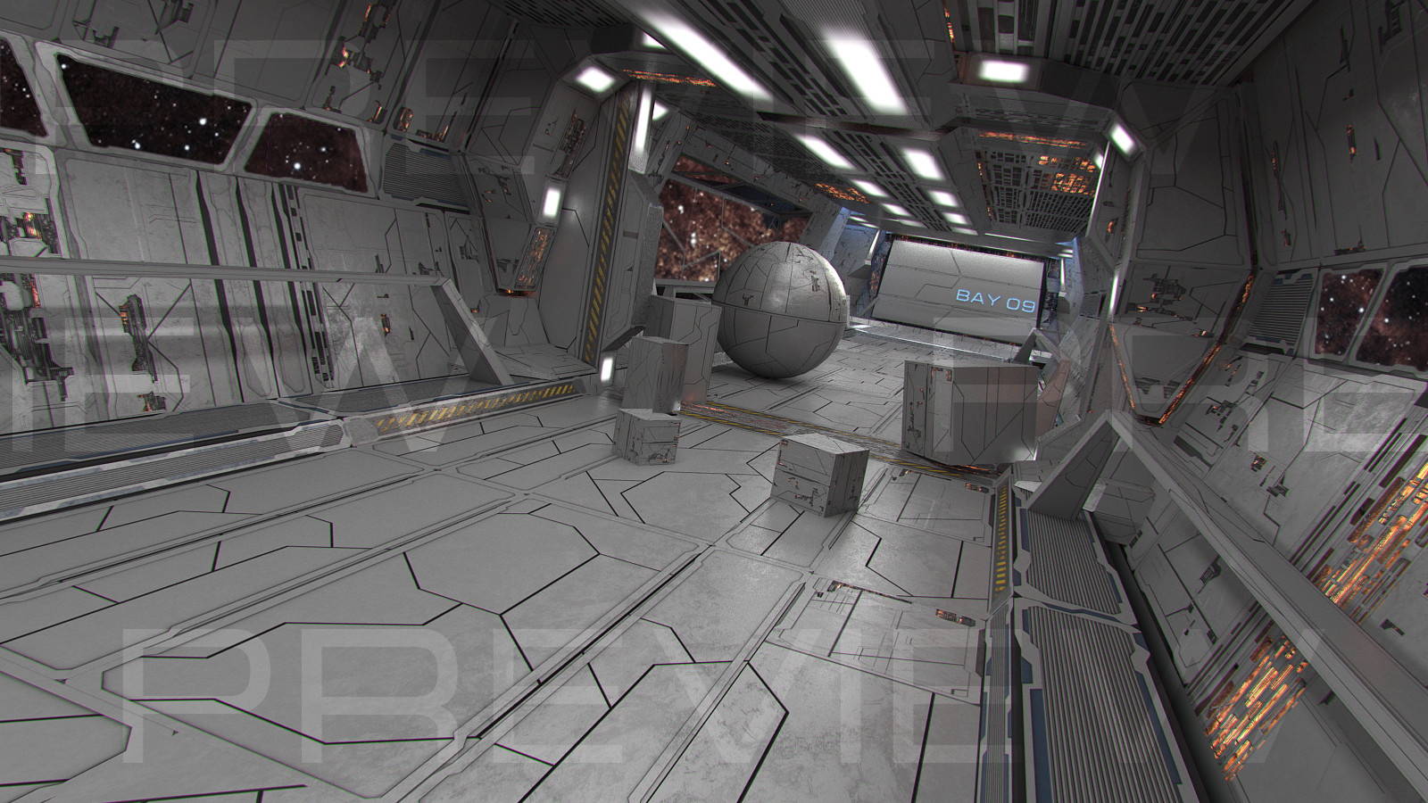 Artstation Spaceship Interior Fly Through Alex Volkov