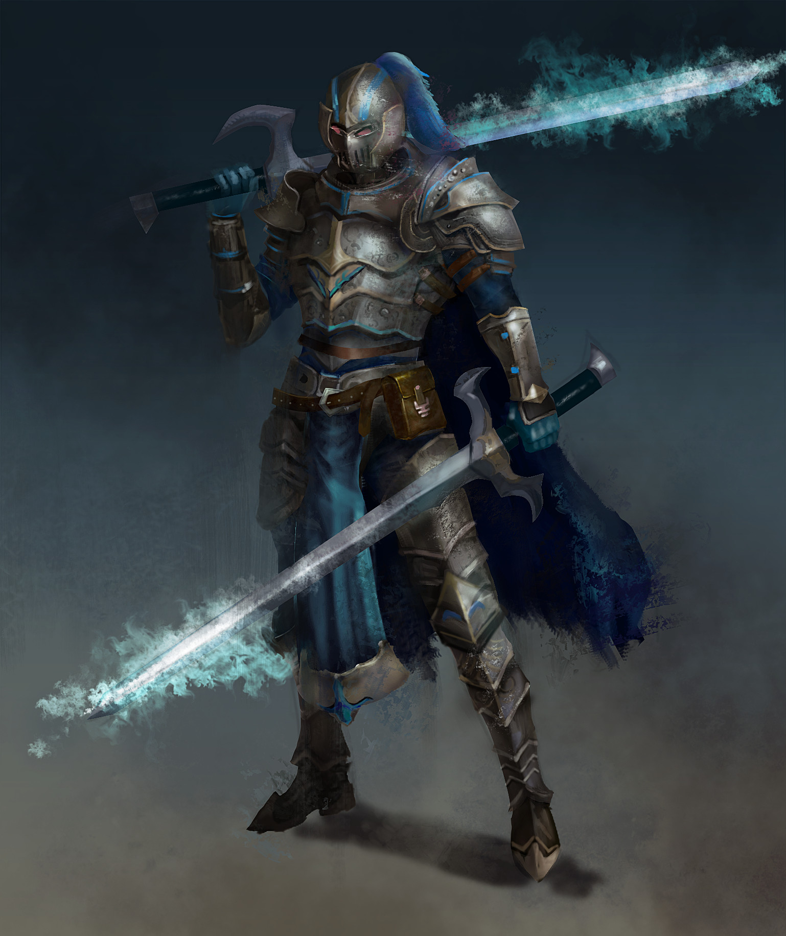 Artstation sealed magic armor warrior