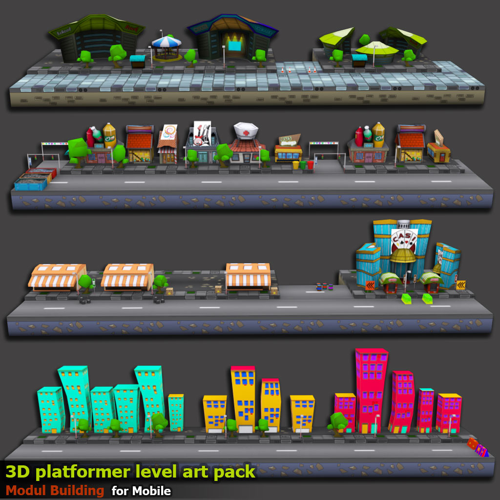 Artstation 3d Platformer Level Art Cuong Vu