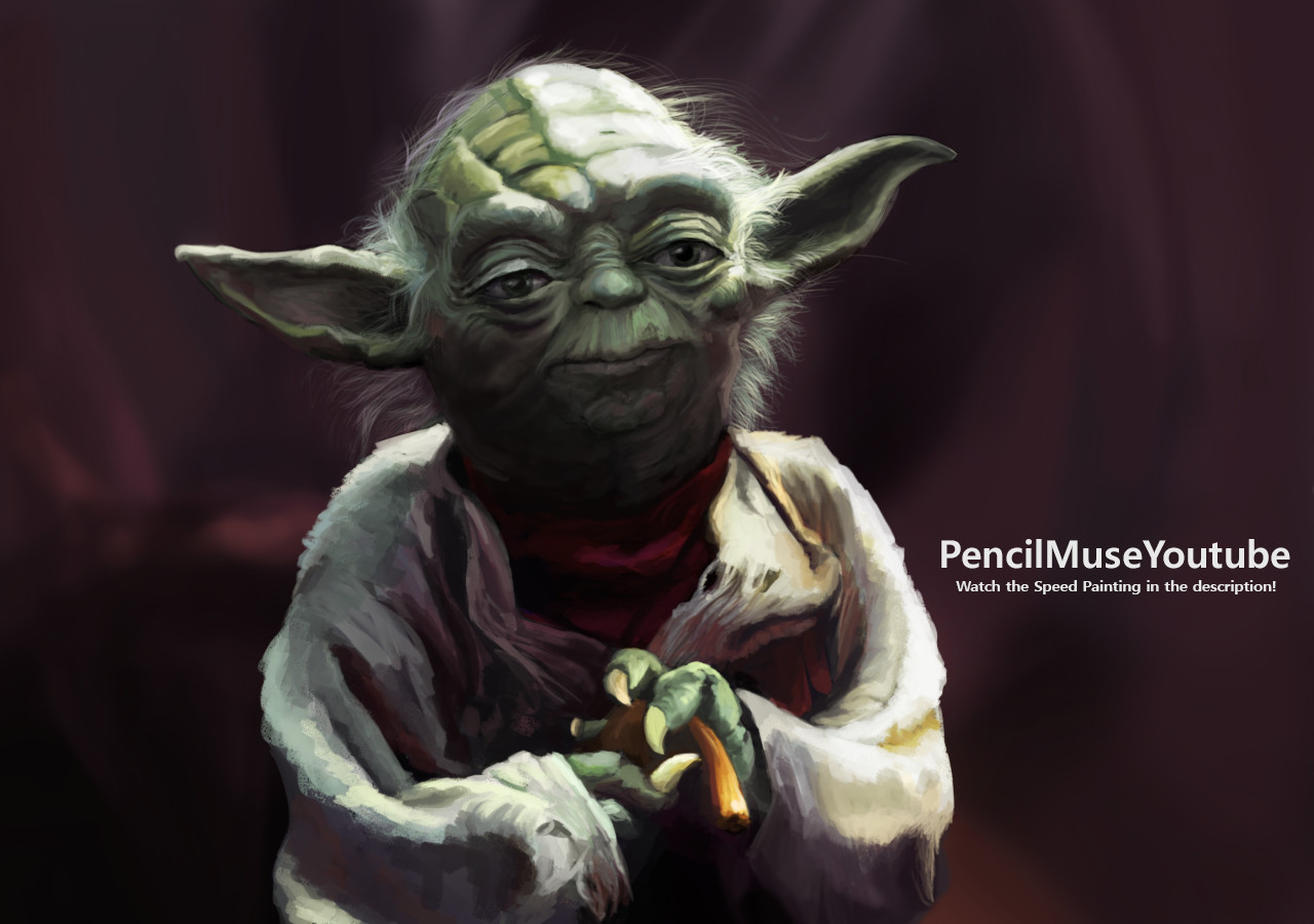Artstation Star Wars Yoda In 1 Hour Speed Painting Bodo Muller