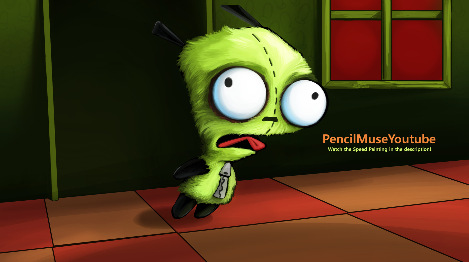 Artstation Practice Speed Painting Invader Zim Gir Bodo Muller