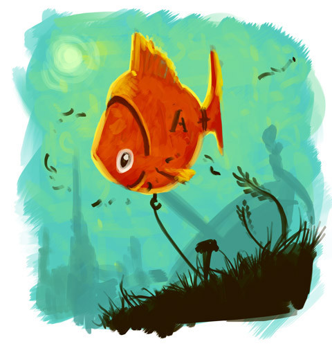 idea sketch for the robotic fish