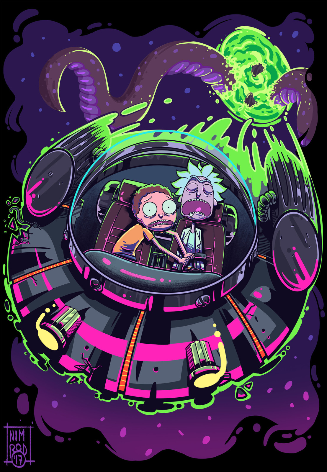 Artstation Rick And Morty Fan Art Heber Villar Liza