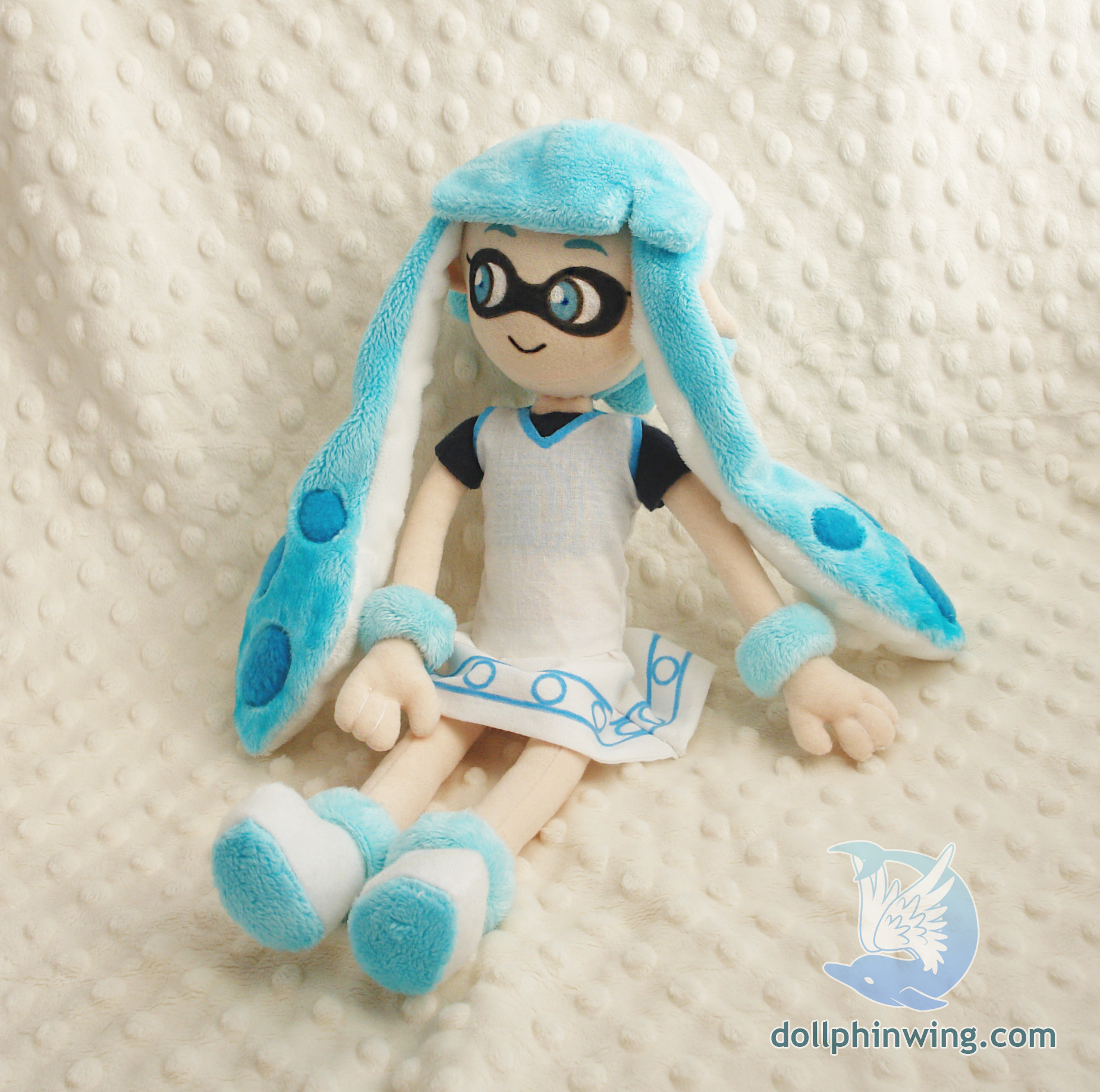 Dollphin Wing Inkling Squid Girl Plush