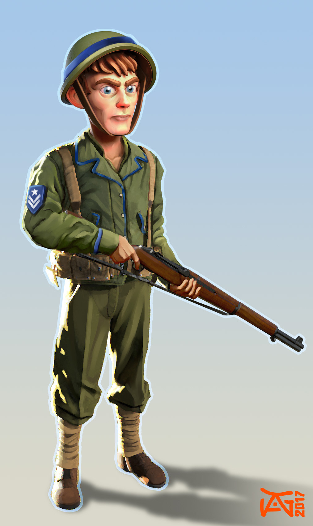 ArtStation - Cartoon Soldier