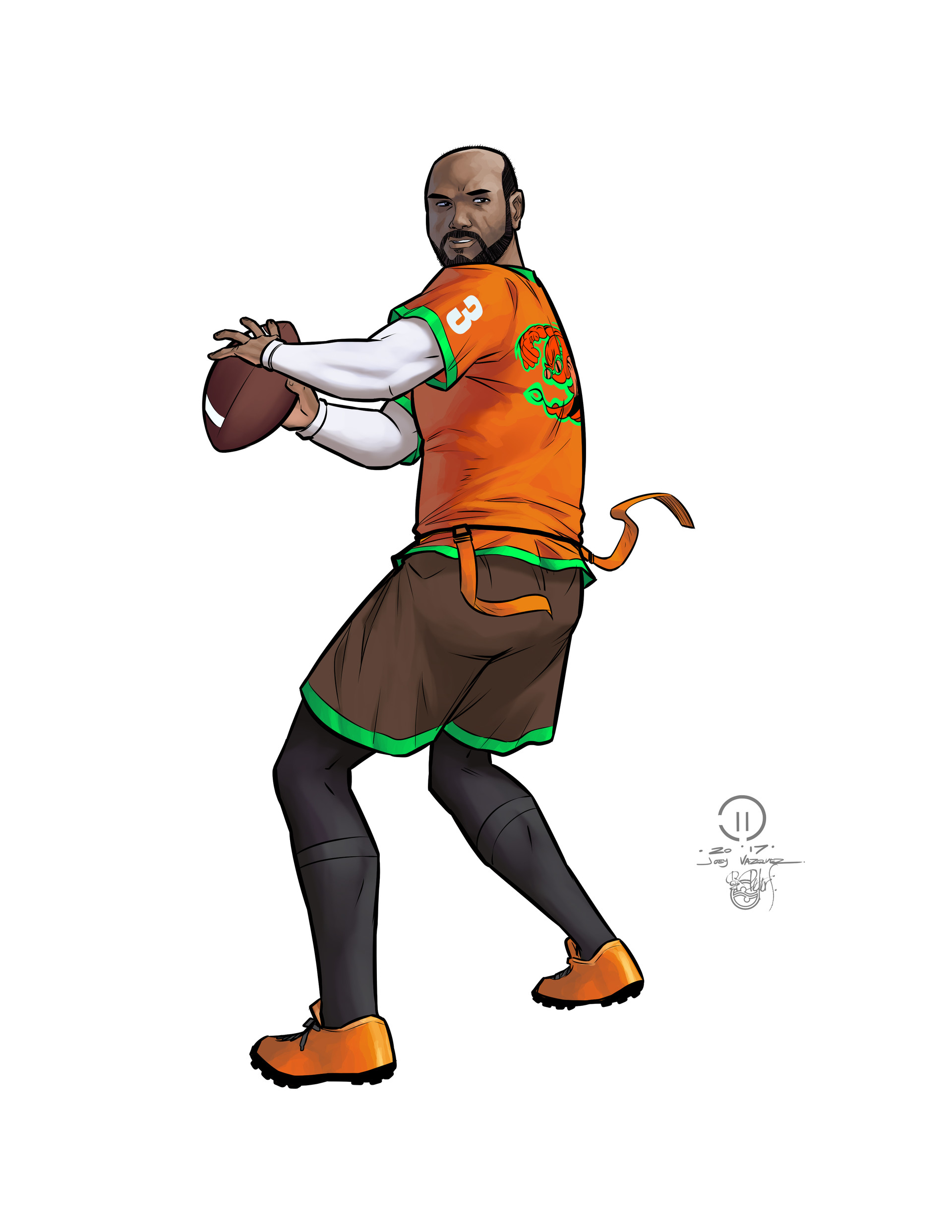 Artstation Flag Football Character Poses 3 Joey Vazquez