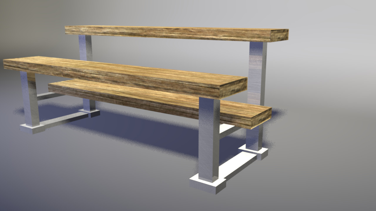 ArtStation - Textured Bench