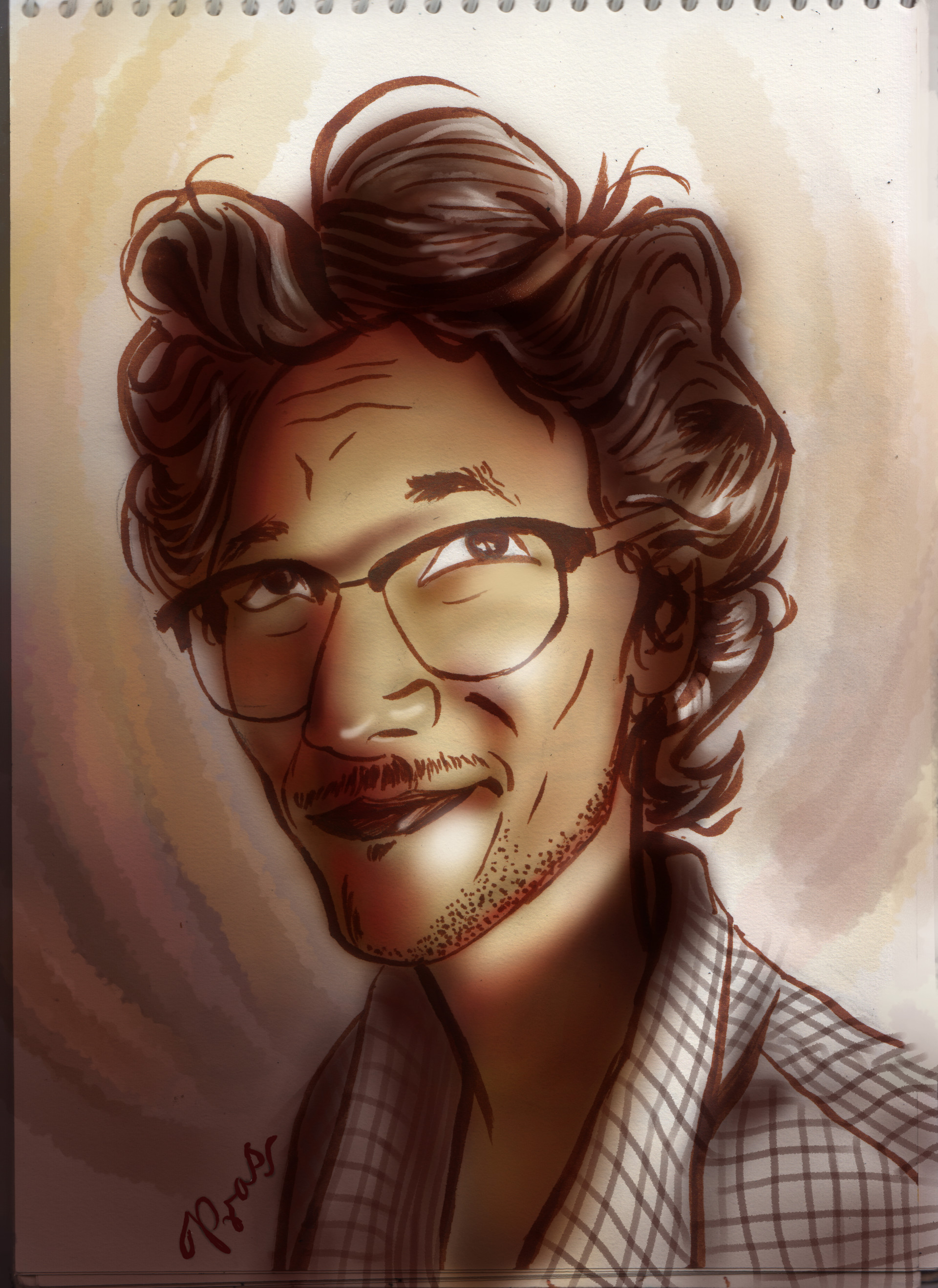 Artstation Self Caricature In Photoshop D Prasoon Dhapola