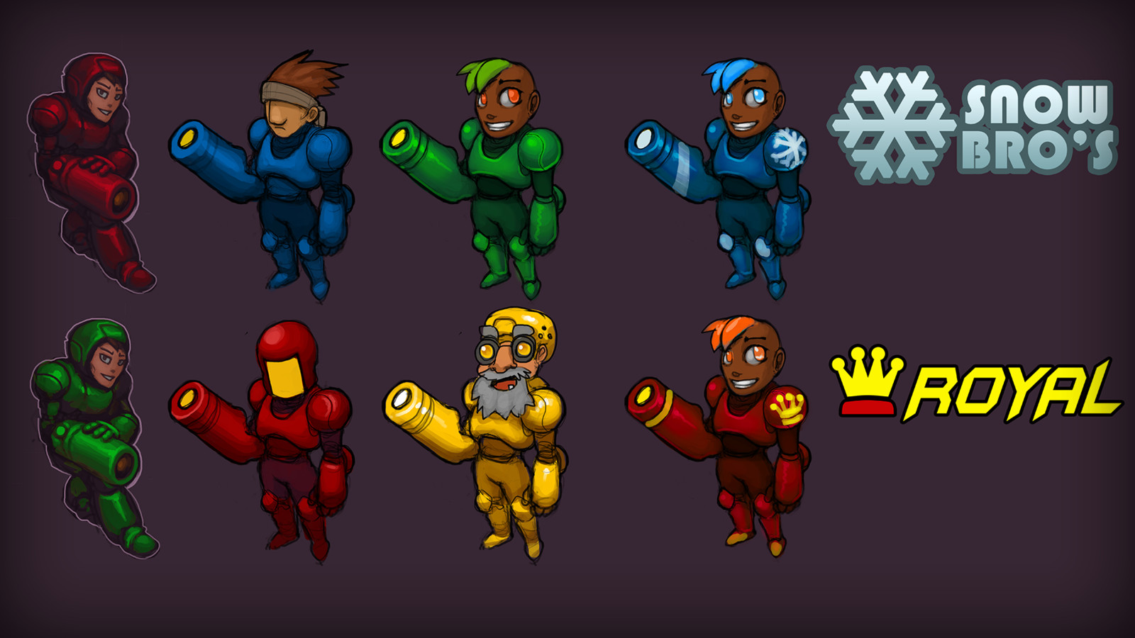 Characters for a Arena battle game