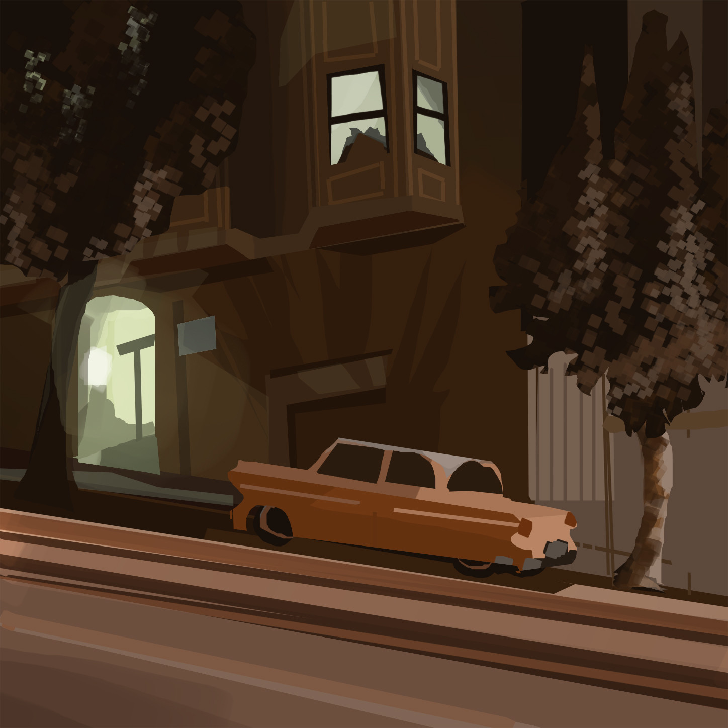 Taxi Street Study - from a photo