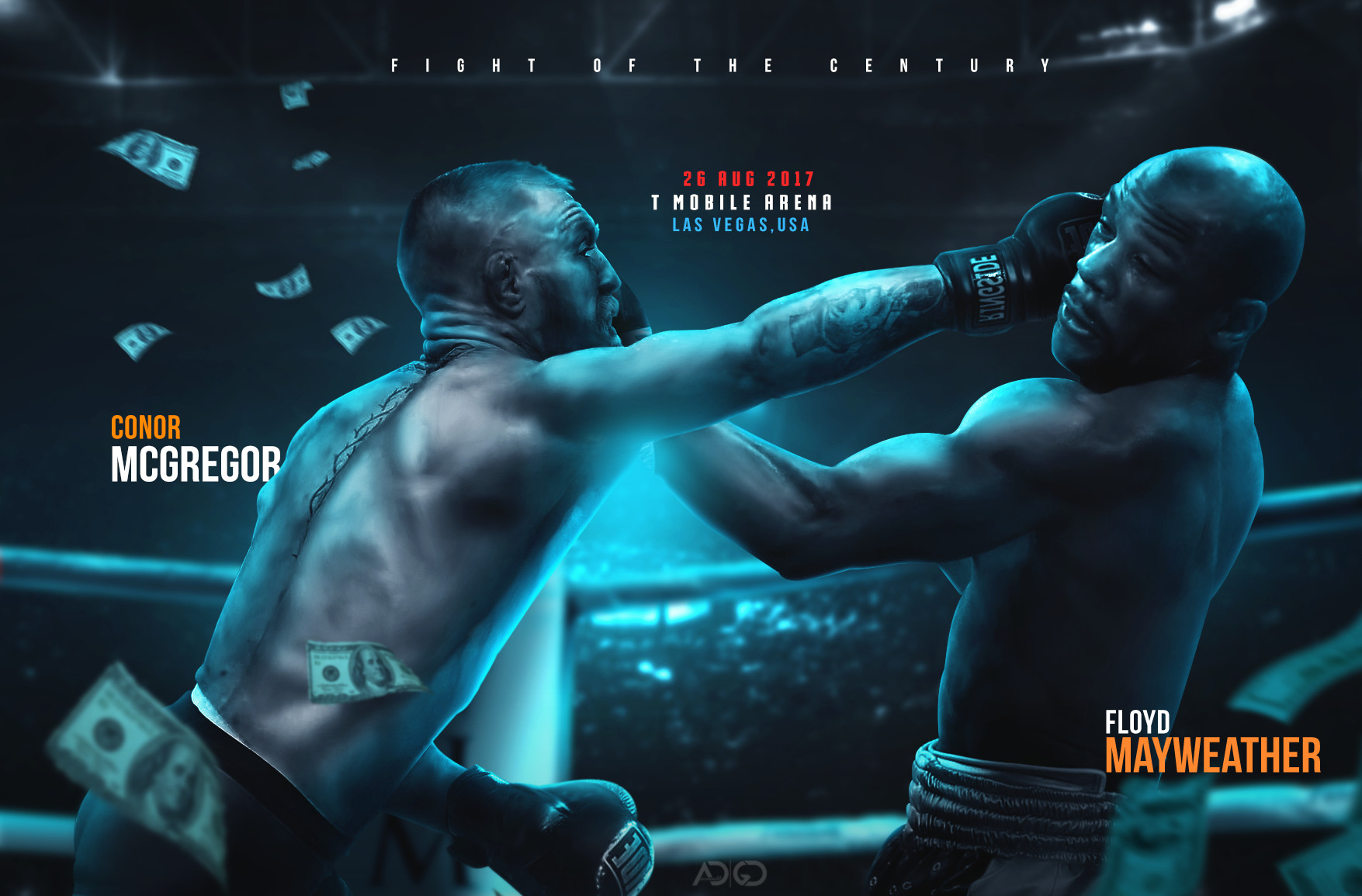 Artstation Conor Mcgregor Vs Floyd Mayweather Poster Arka Das