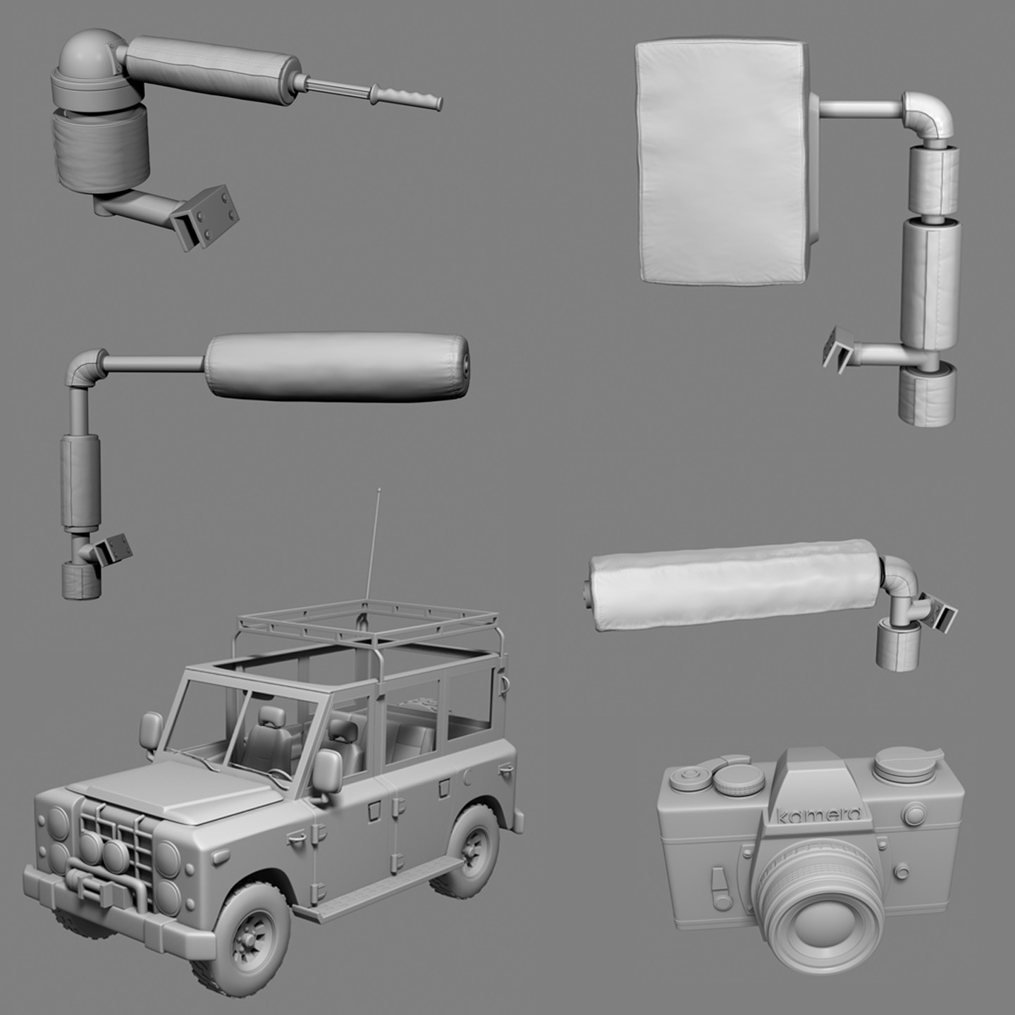 HiRez Props for Kinect Adventures for Microsoft Game Studios