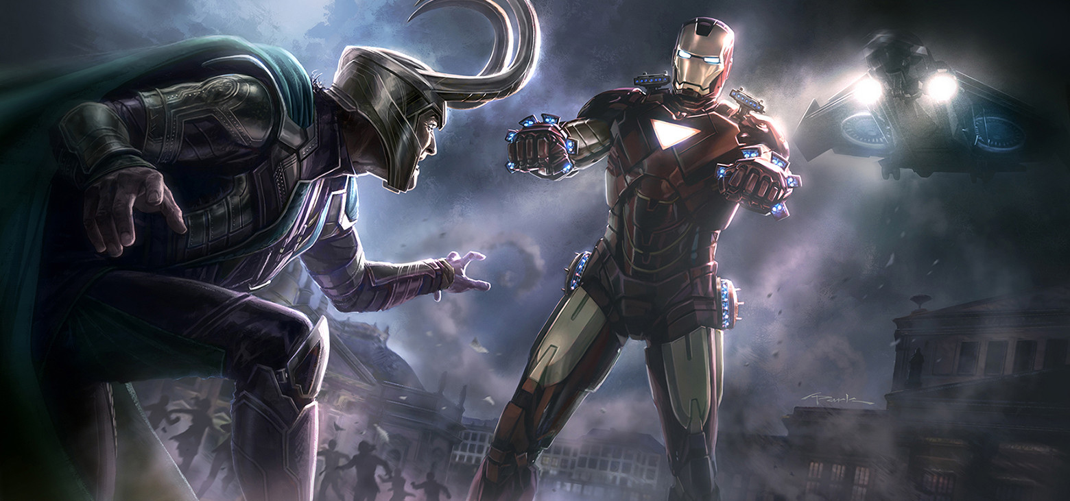 Keyframe illustration I did on the first Avengers film for Joss Whedon. 