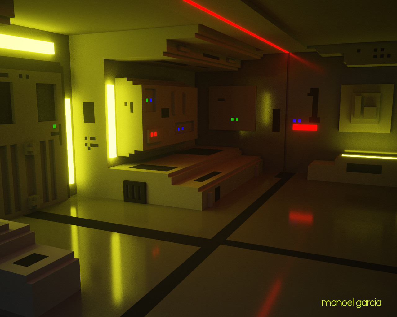 Sci-fi Interior - Moon Tribute 