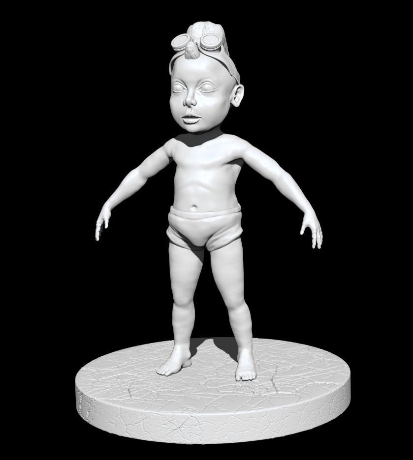 One of the final sculpts, but I changed the proportion of limbs