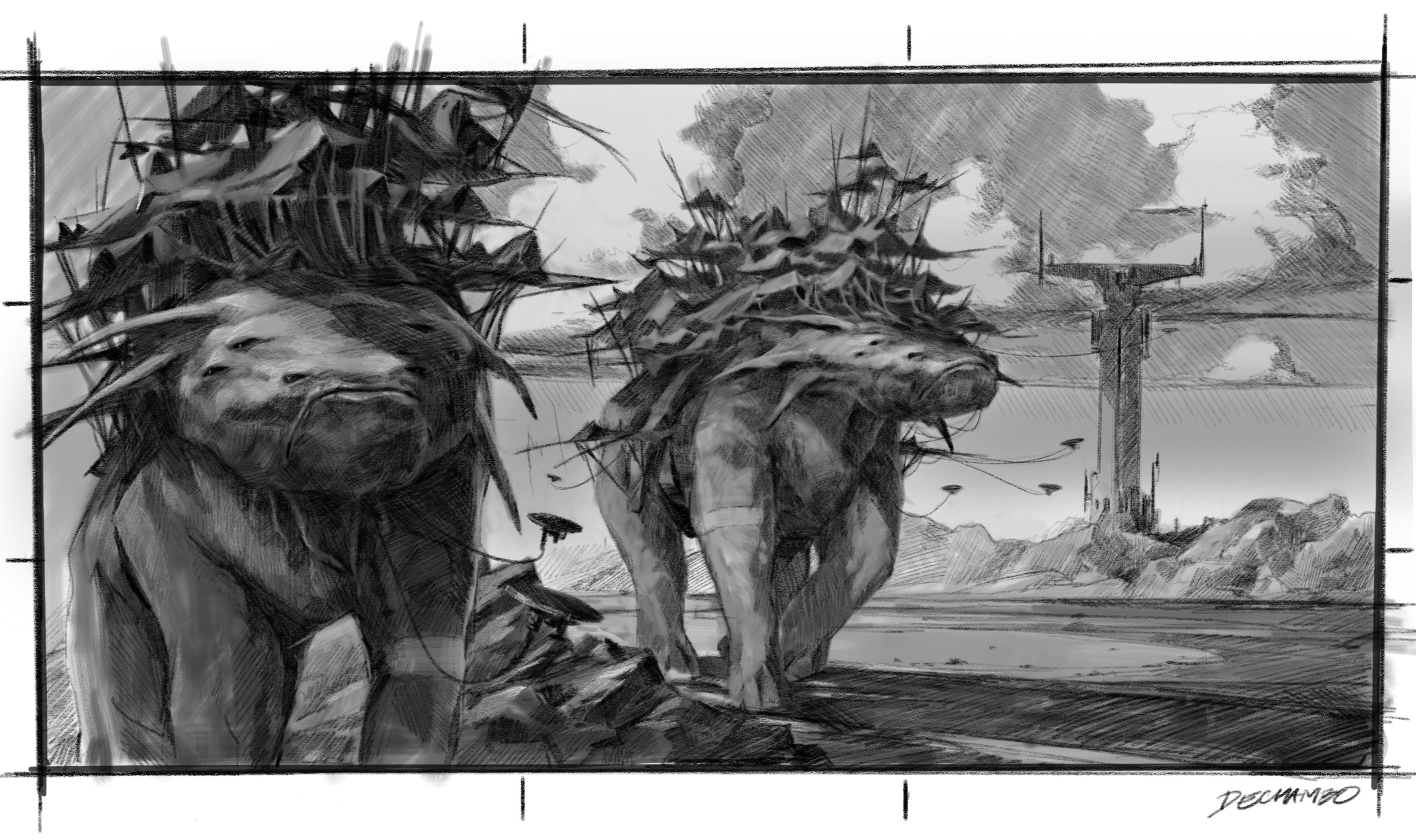 Artstation Project 77 Sketch With The App Procreate Martin
