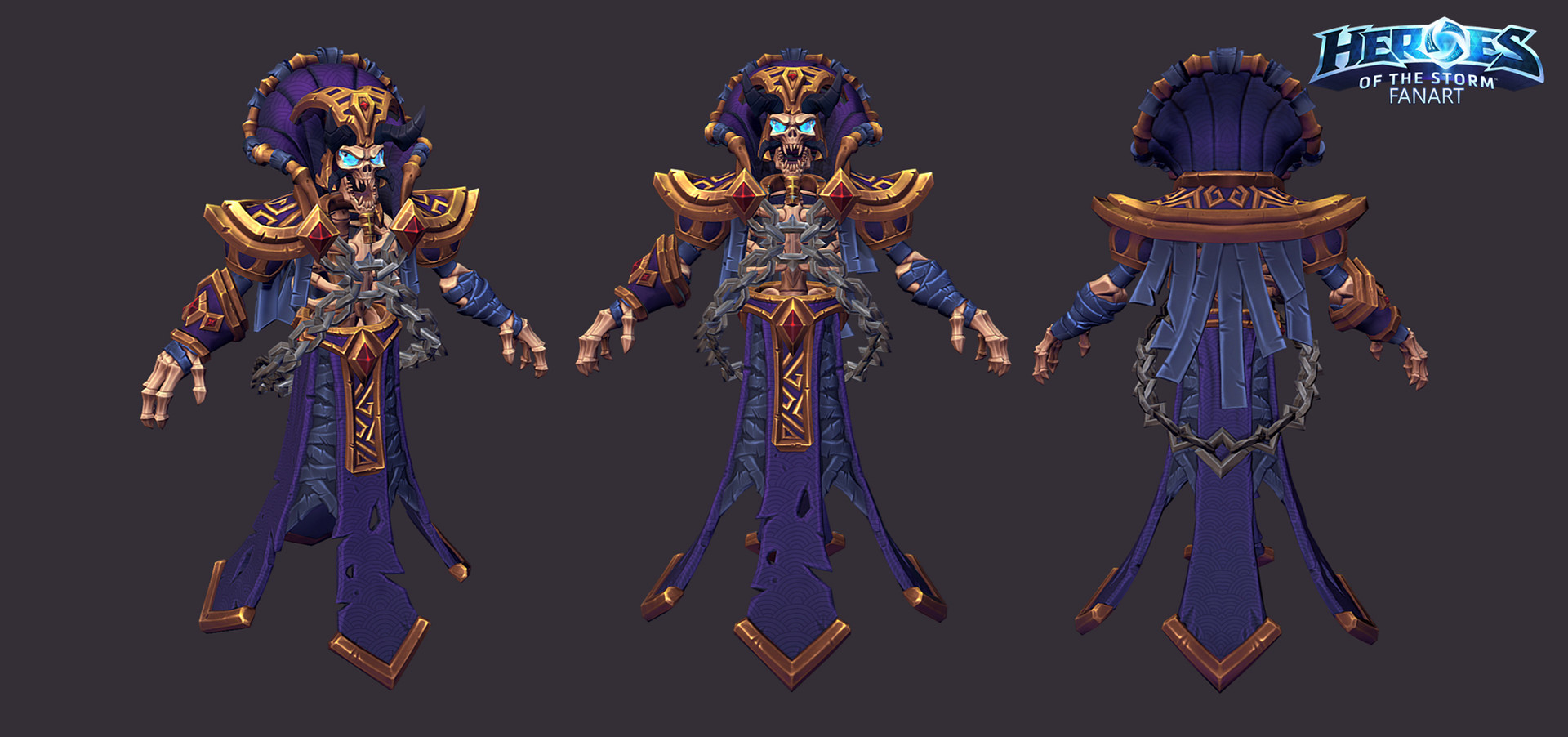 Artstation Kel Thuzad Fan Art Nick Pavlovsky