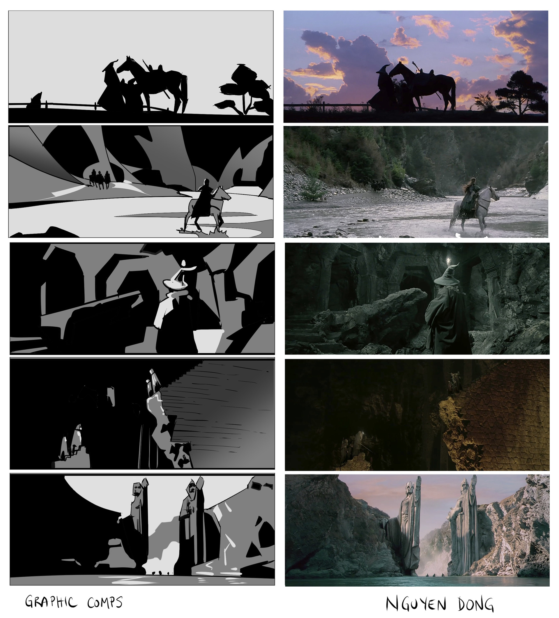 Frame studies - graphic composition