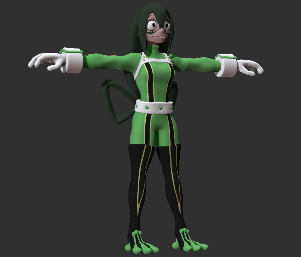 Artstation Tsuyu Asui Aka Froppy 3d Model For Print Patrick Bruun