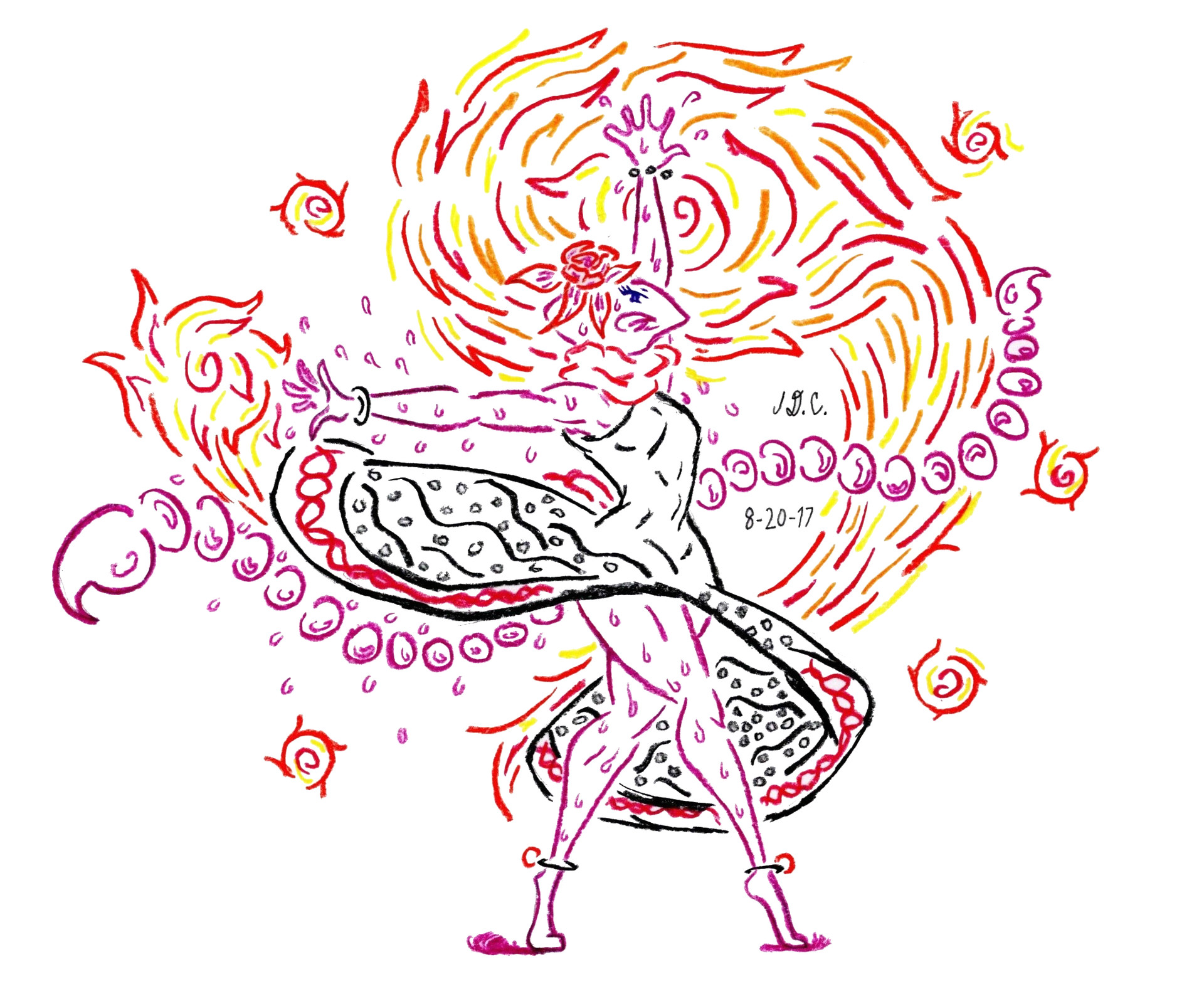 ArtStation Twin Tail Fire Dance