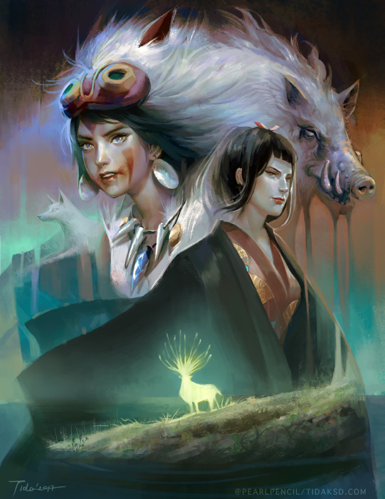 Artstation Princess Mononoke Tida K