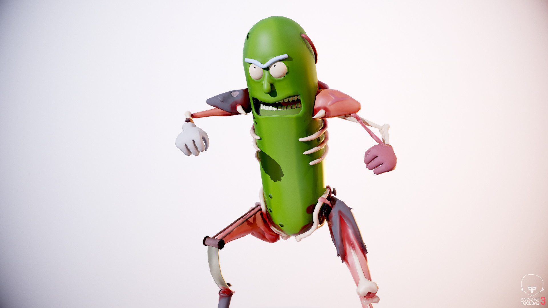pickle rick rat suit plush