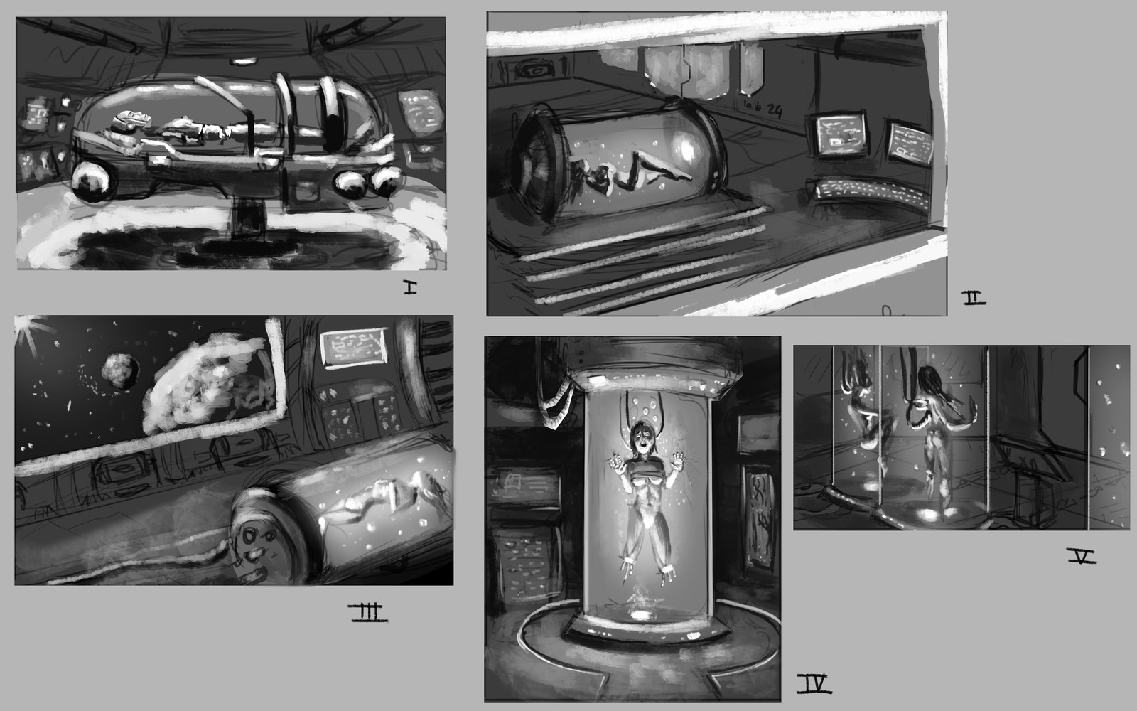 grayscale thumbnails