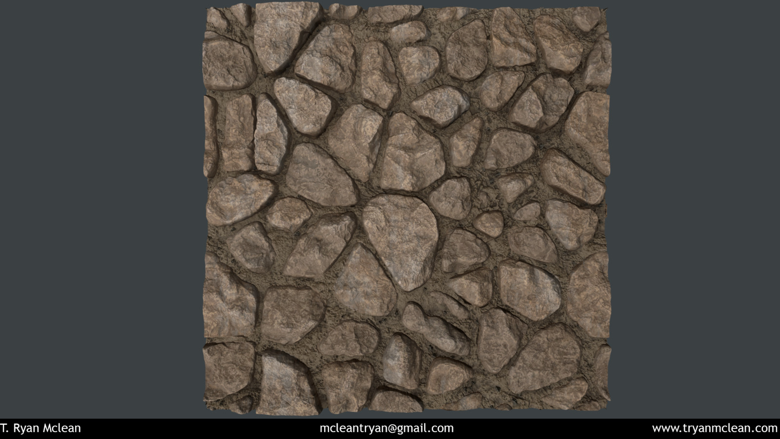 Stone Wall. Created in Substance Designer. Rendered in Marmoset Toolbag. 