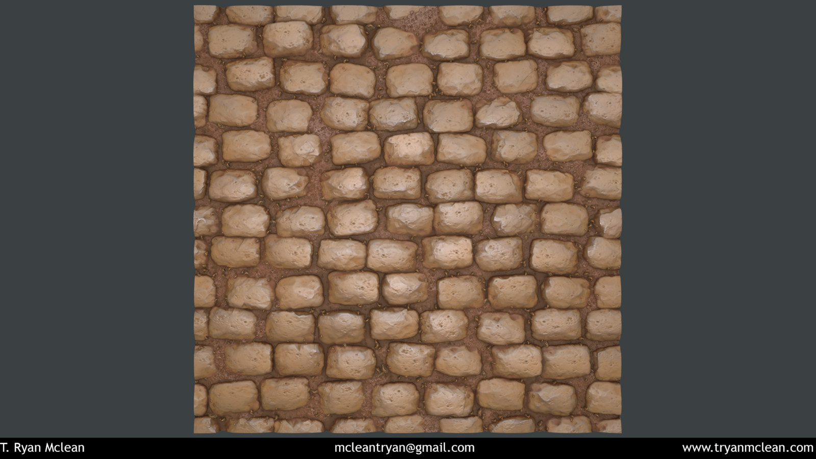 Cobblestone Material created in Substance Designer and rendered in Marmoset Toolbag. 