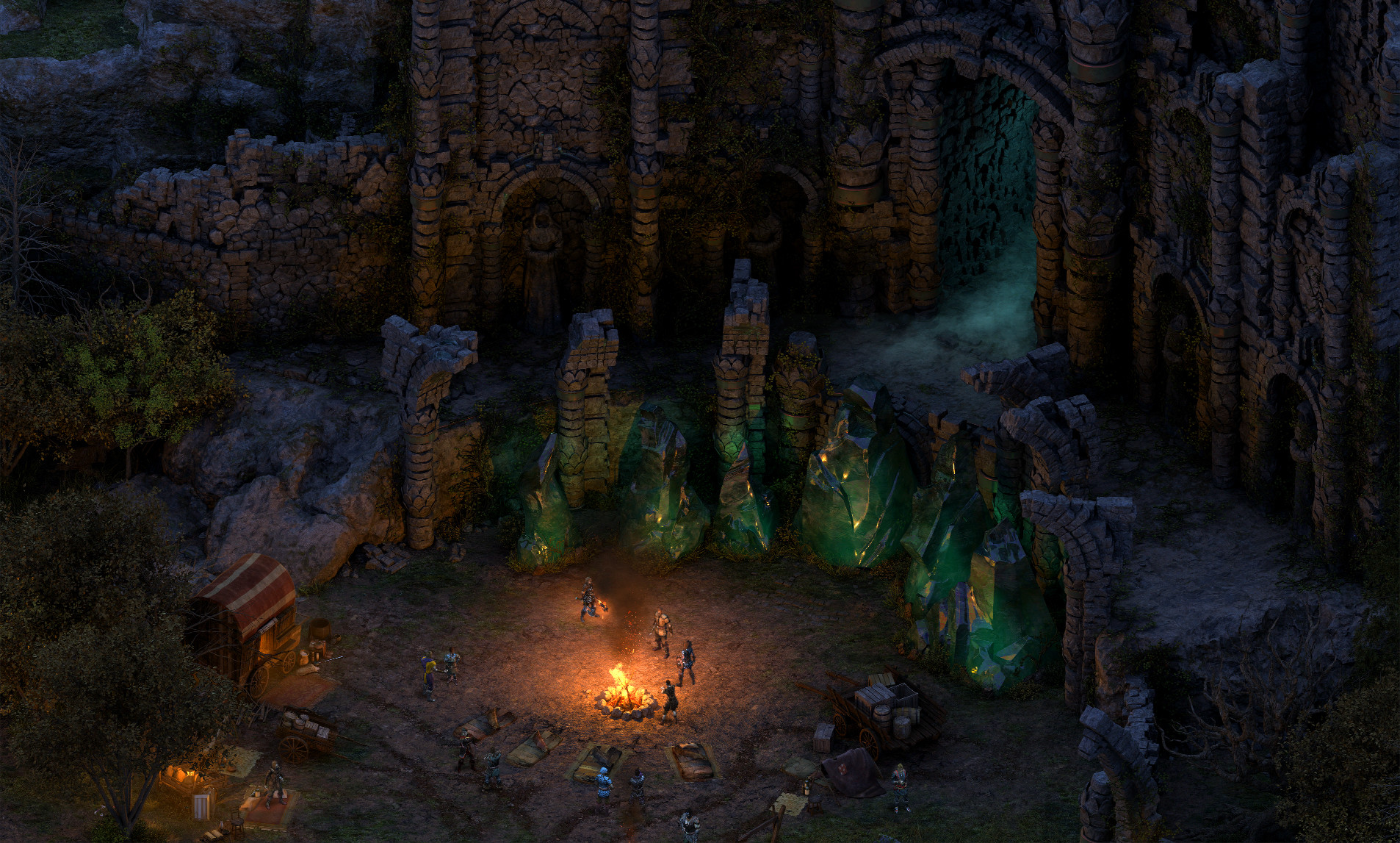 Pillars of Eternity 1 арт. Pillars of Eternity квест. Мистический сад. Pillars of Eternity 1 арт лес.