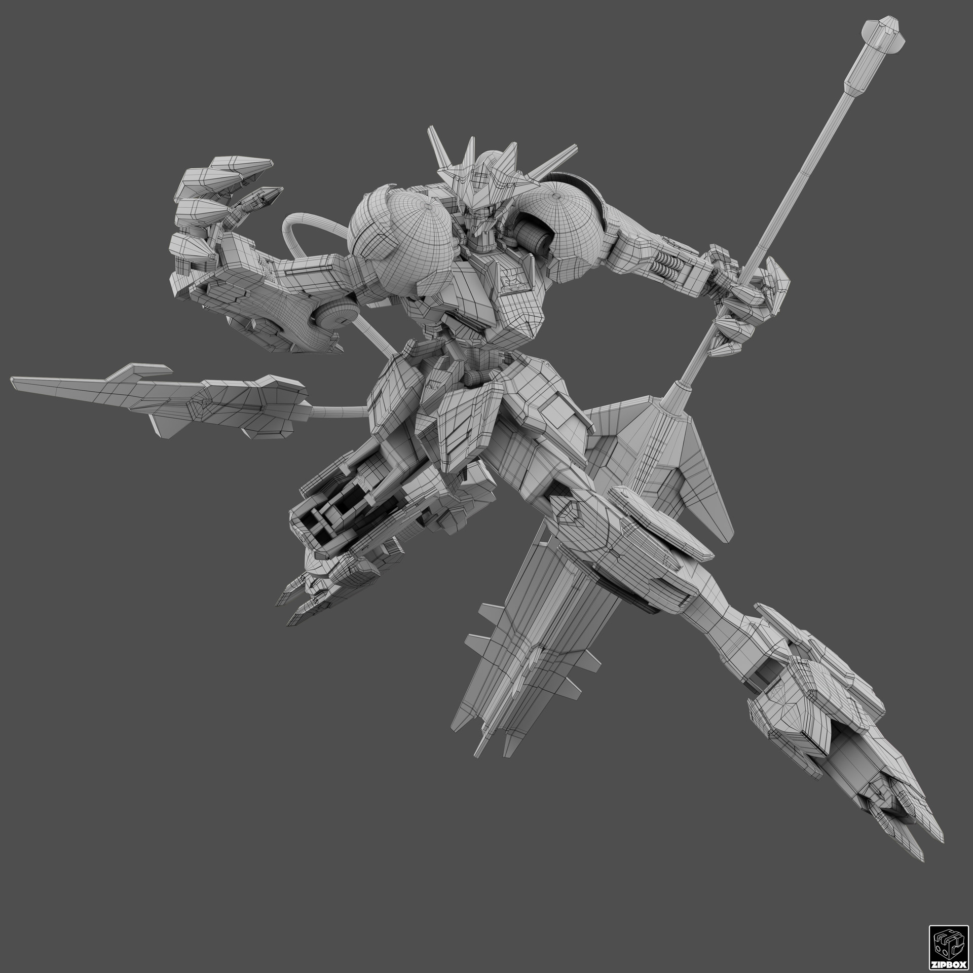 Artstation Asw G 08 Gundam Barbatos Lupus Rex Nattaphong