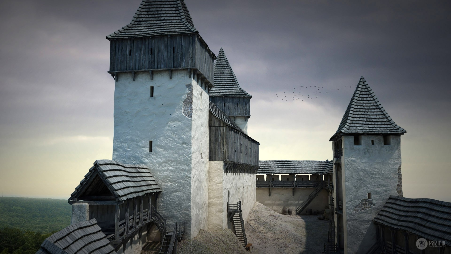 Pazirik Studio - Szigliget castle - 3D theoretical ...