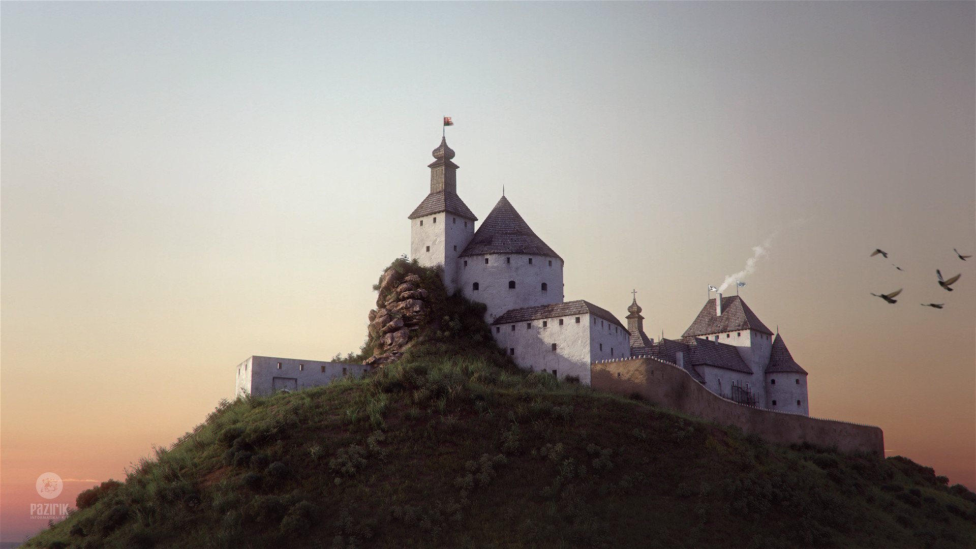 Pazirik Studio - Regéc castle - 3D theoretical reconstruction