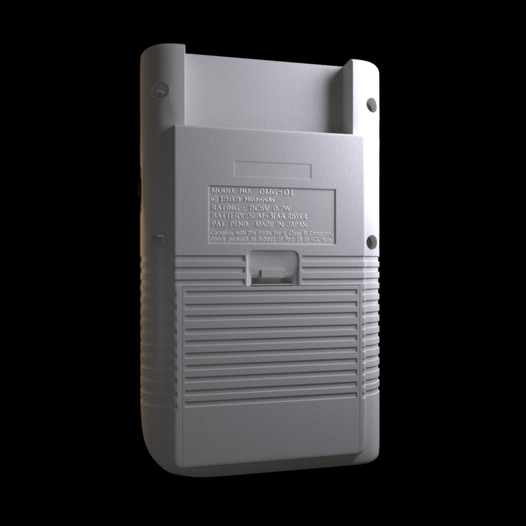 Artstation Gameboy 3d Model Alejandro Hernandez