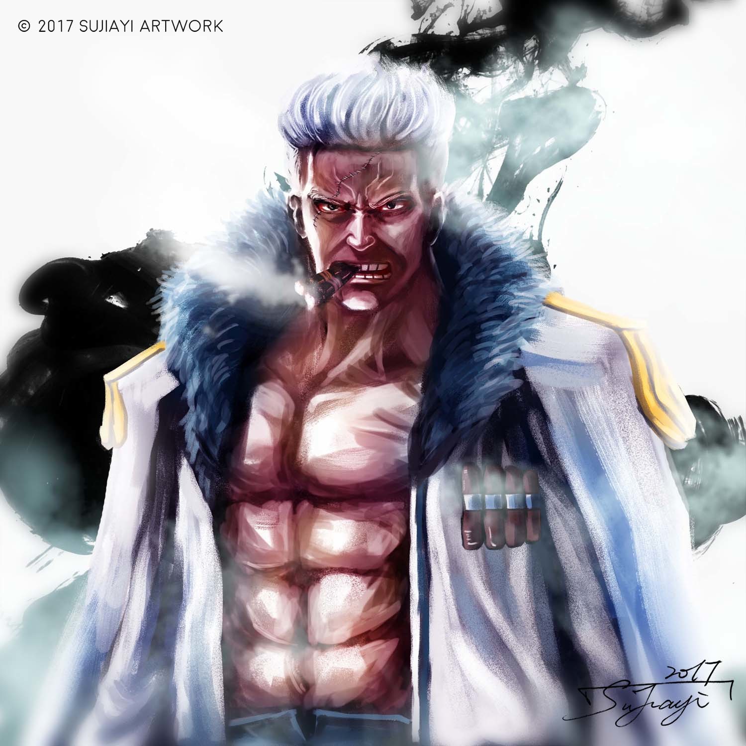 Artstation One Piece Smoker Jason Z