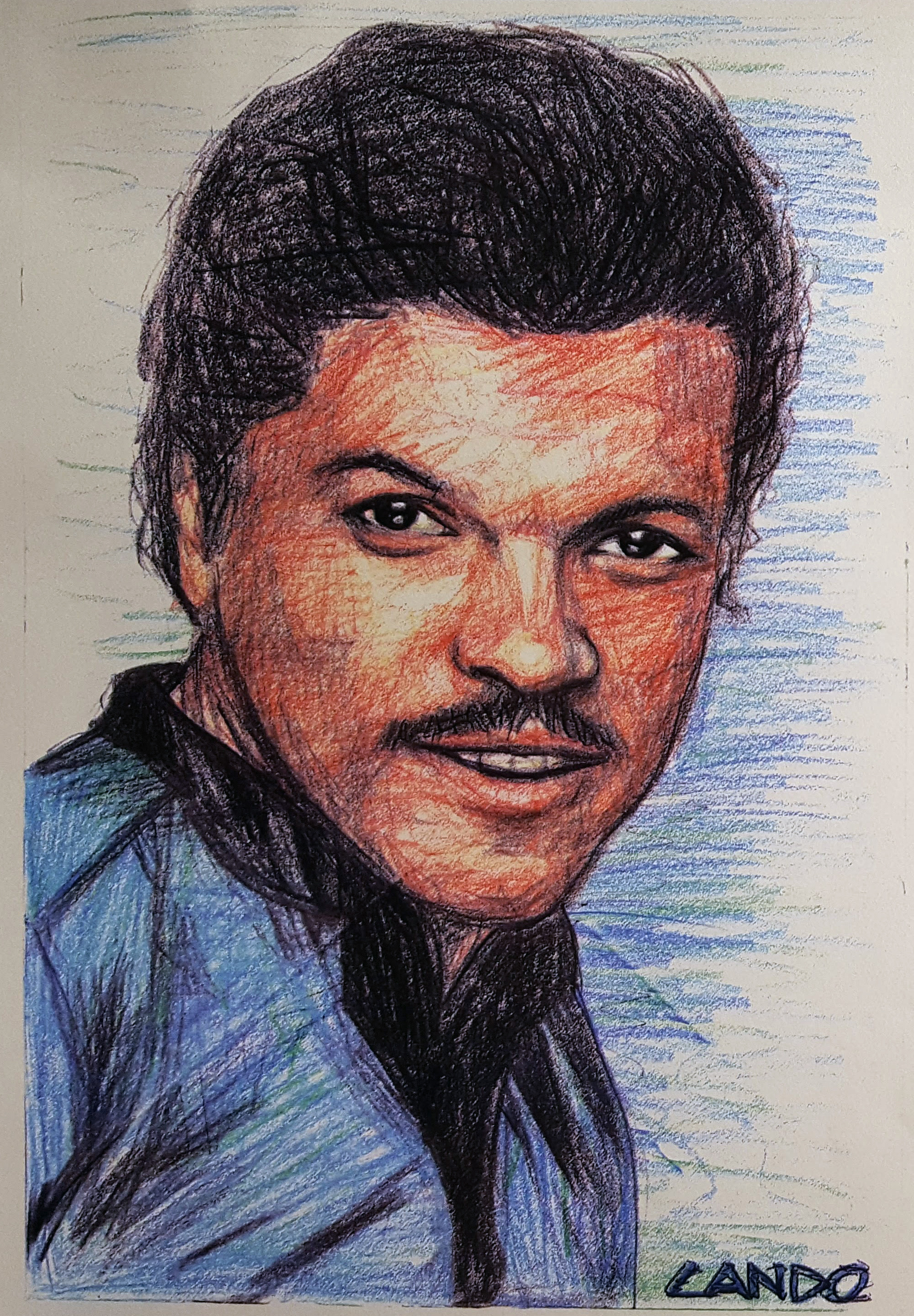 Another envelope sent to SWGC; portrait of Lando.