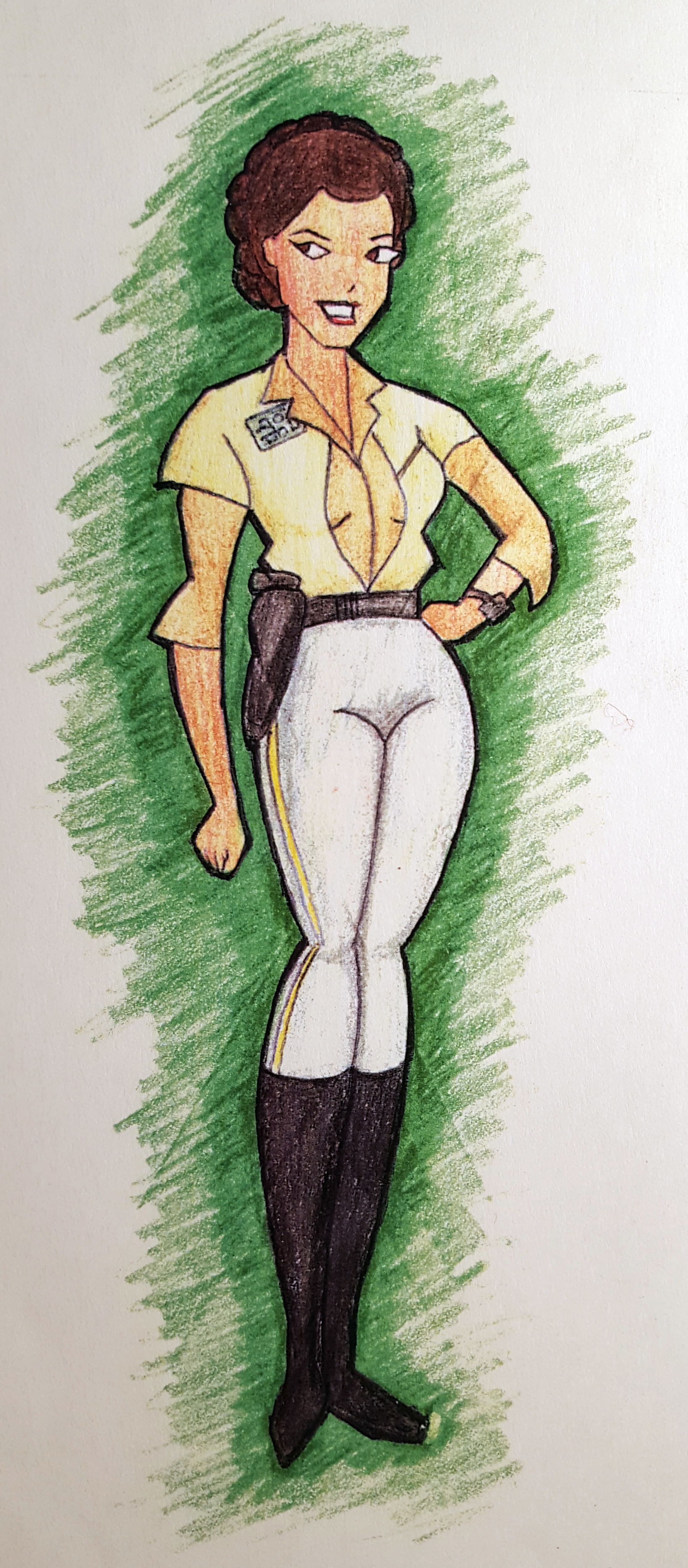 Another envelope; Leia in her commander outfit.