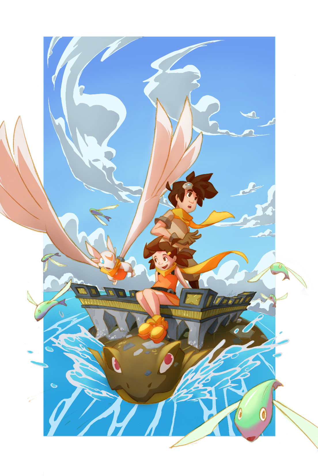 ArtStation - FLYING FISHES