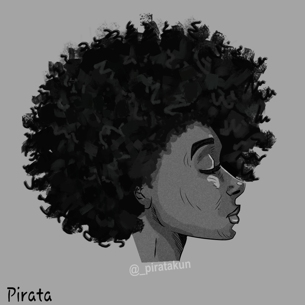 Artstation Feel The Black Hair Power Rodrigo Pirata