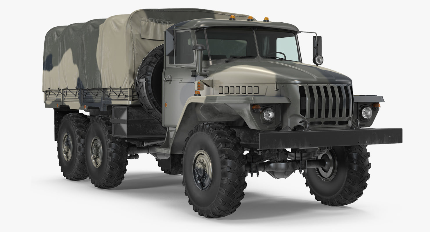 Artstation Russian Military Truck Ural 4320 Andrey Simonenko