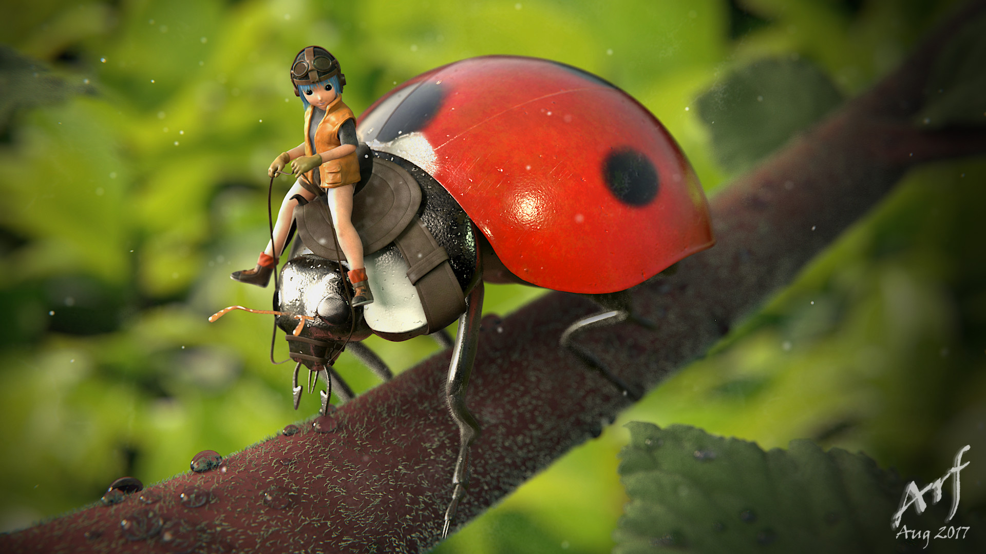 Artstation A Special Trip With A Ladybug Nandrianina Harifera
