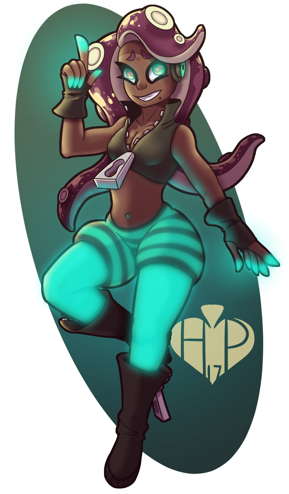 Fanart of Marina, member of Off The Hook from Splatoon 2. Don't get co...