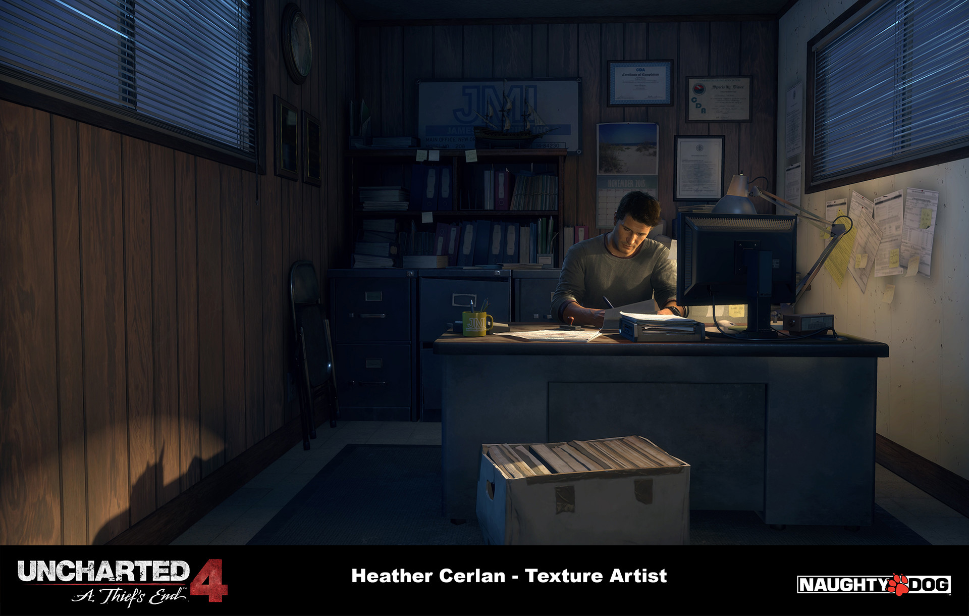 Cerlan3d - Uncharted 4 - Nathan Drake's Office
