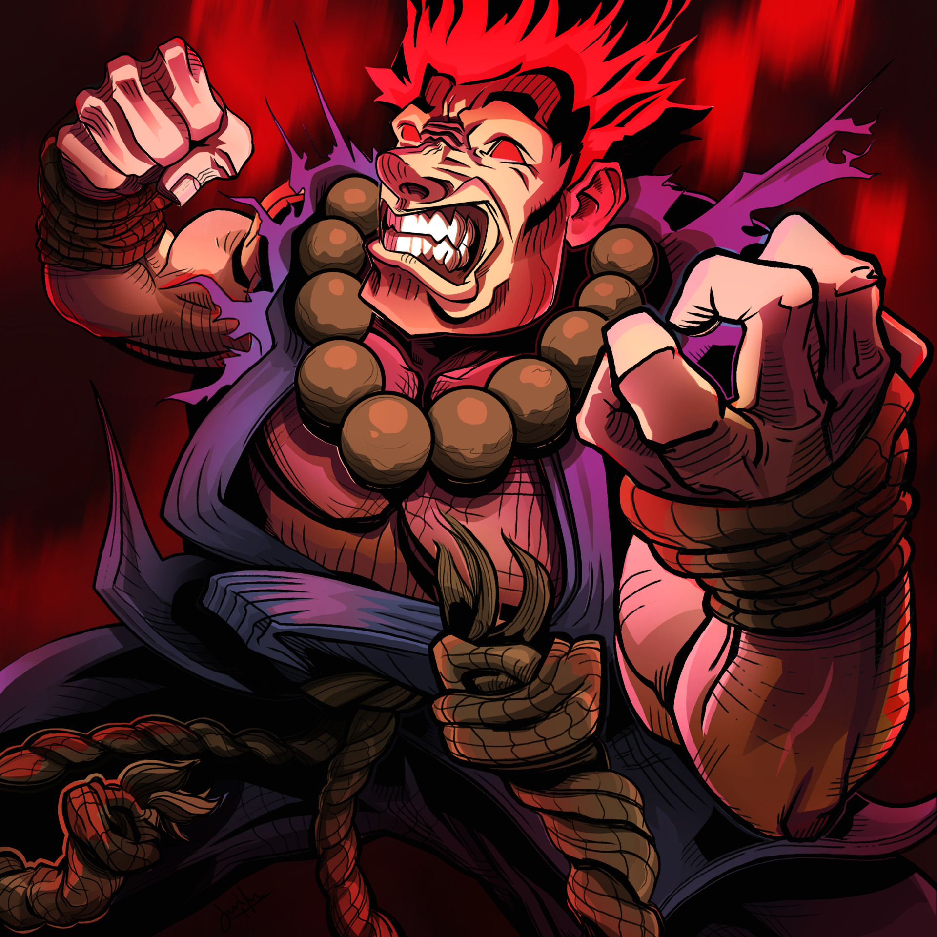 ArtStation - Street Fighter 6 : Akuma
