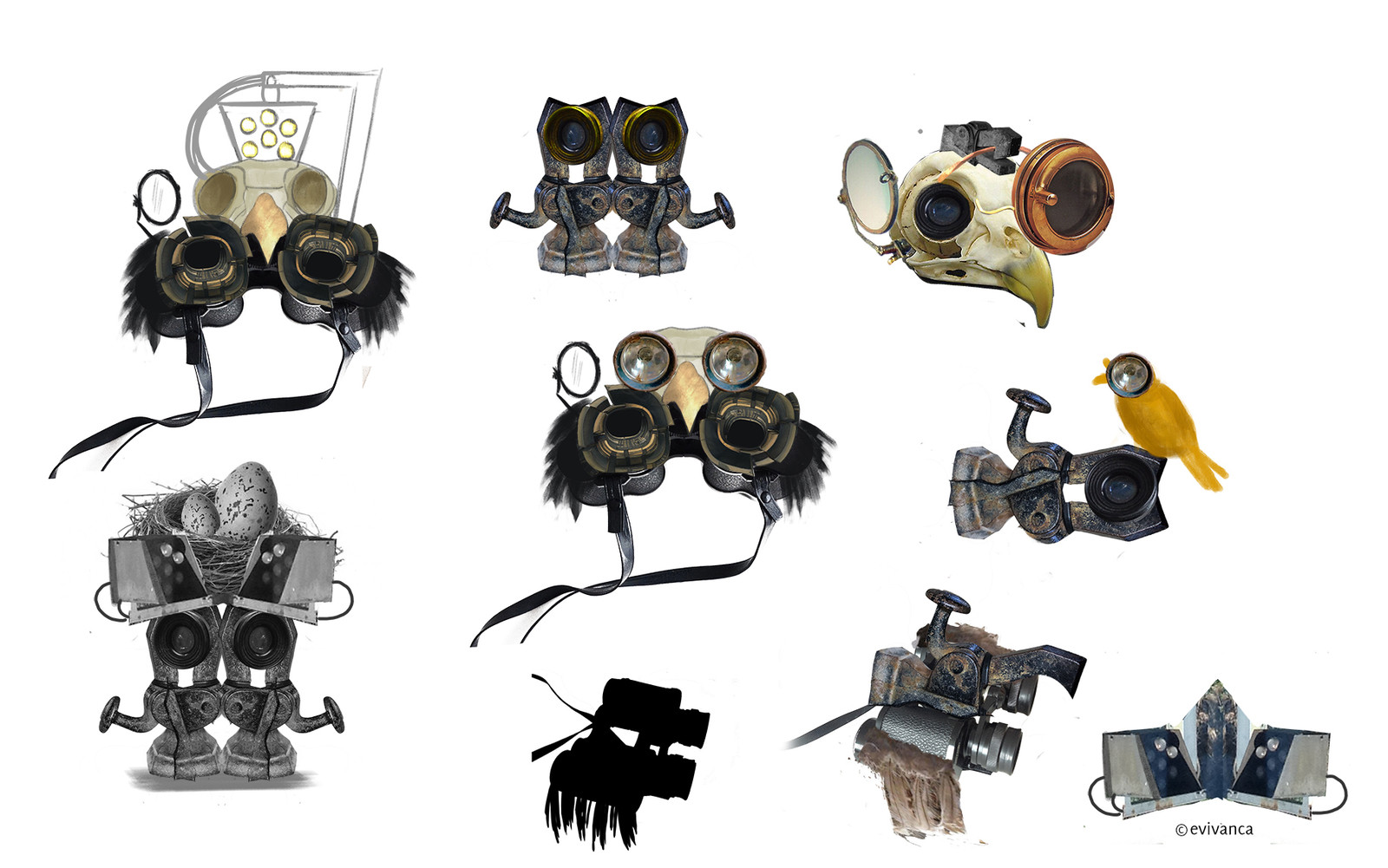 Bertil Bretel's birdviewer, brainstorming ideas. 