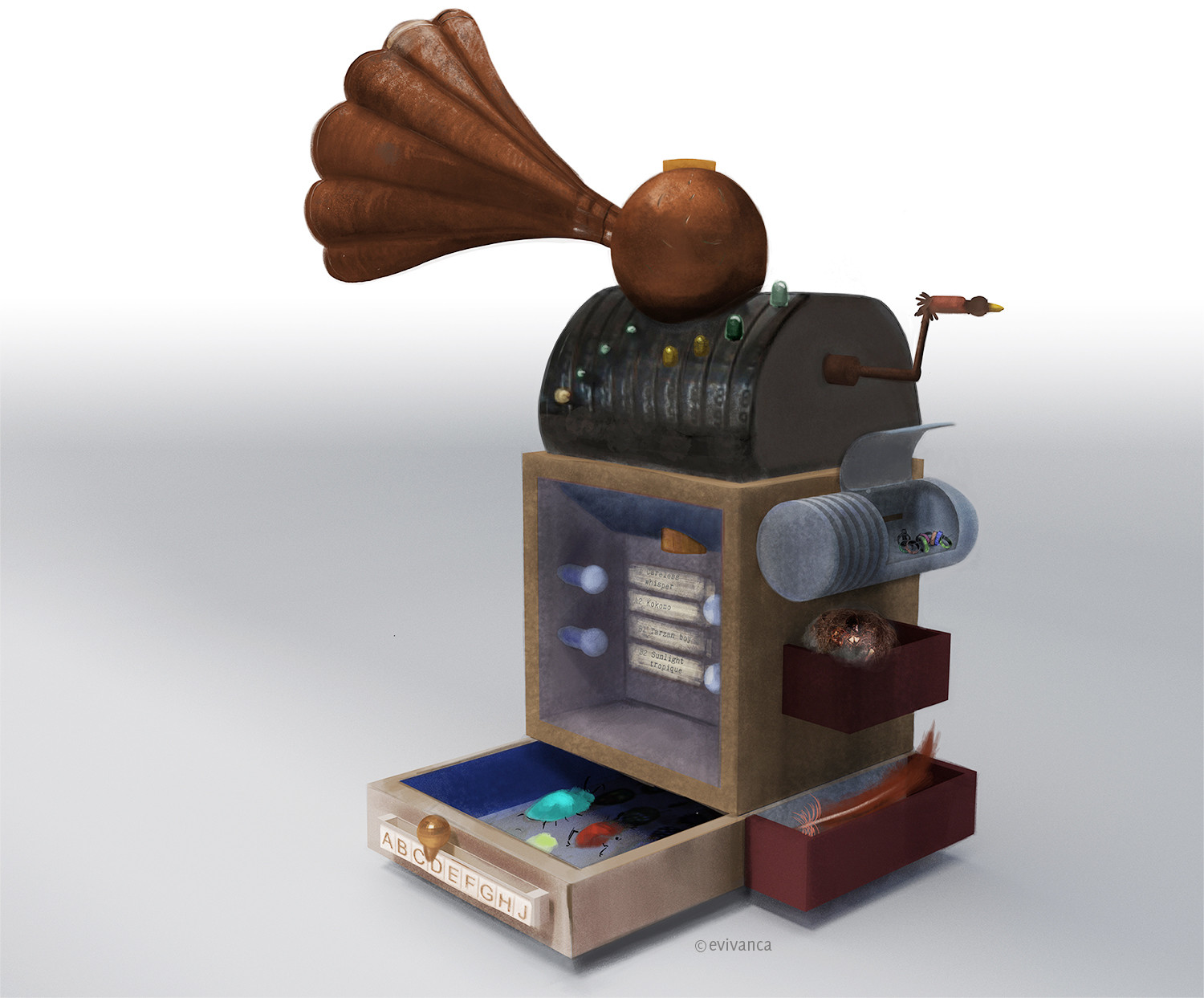 Birdiemachine - final painting