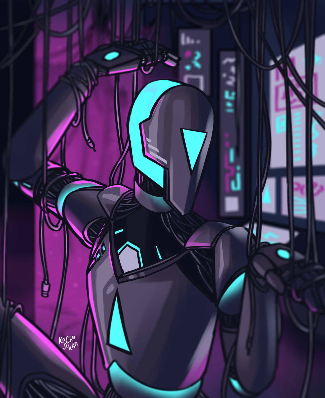 Artstation Robot Illustration Franni B