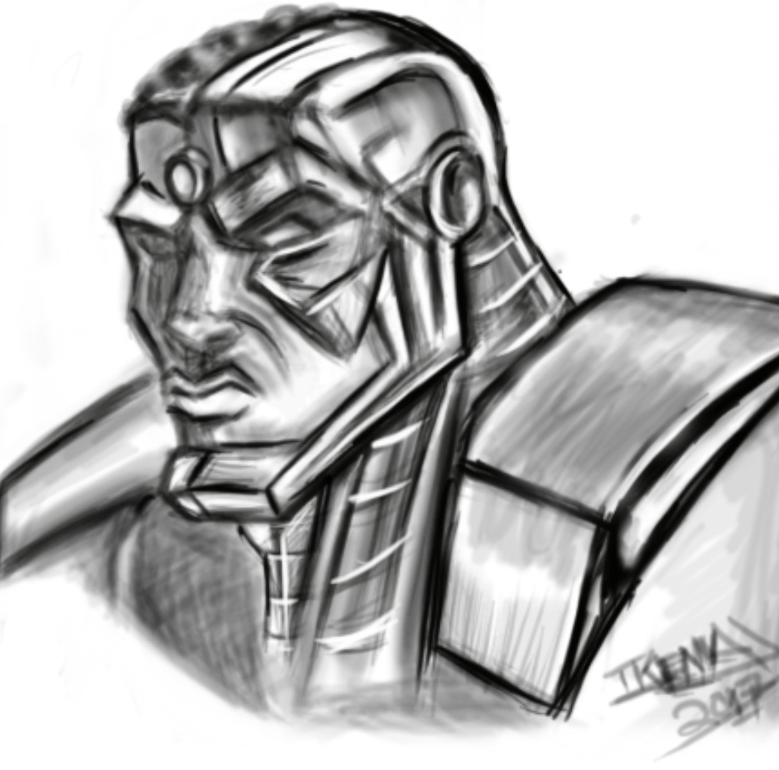 Artstation Cyborg Digital Version Ikenna Onu