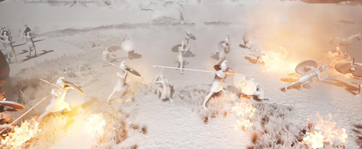 Detail lighting &amp; particles in  battle scene